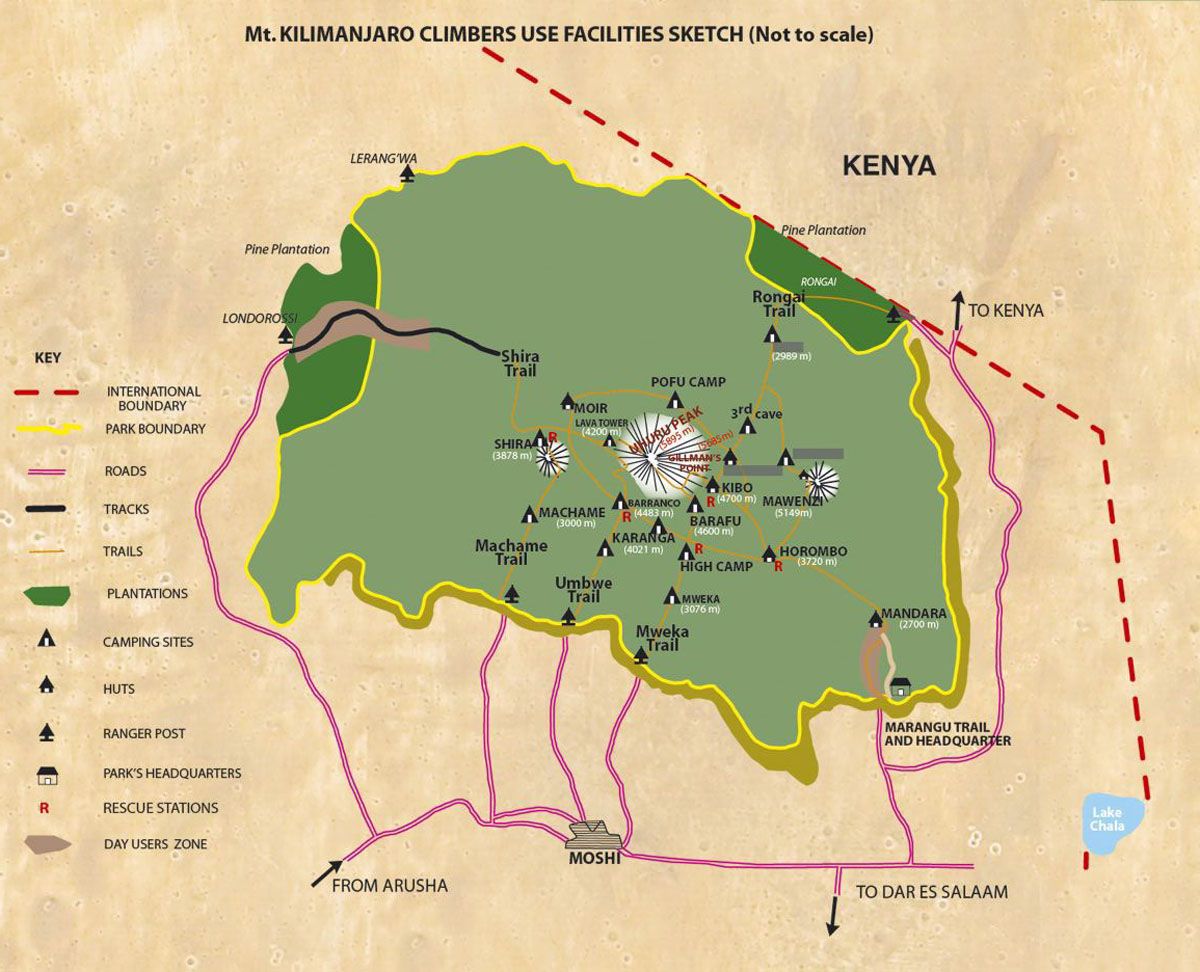 kili-routes-map